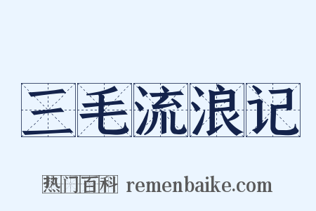 三毛流浪记是什么意思的图片